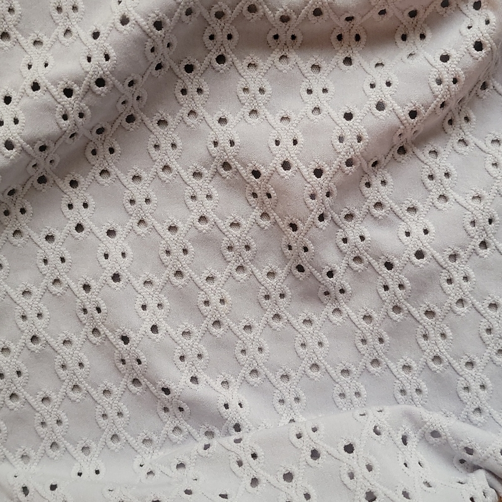 Lucy In The Sky Montana Cut Out Eyelet Mini Dress Dusty Blue - Picture 6 of 11